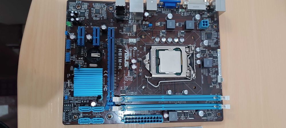 Материнская плата 1155 + проц + кулер