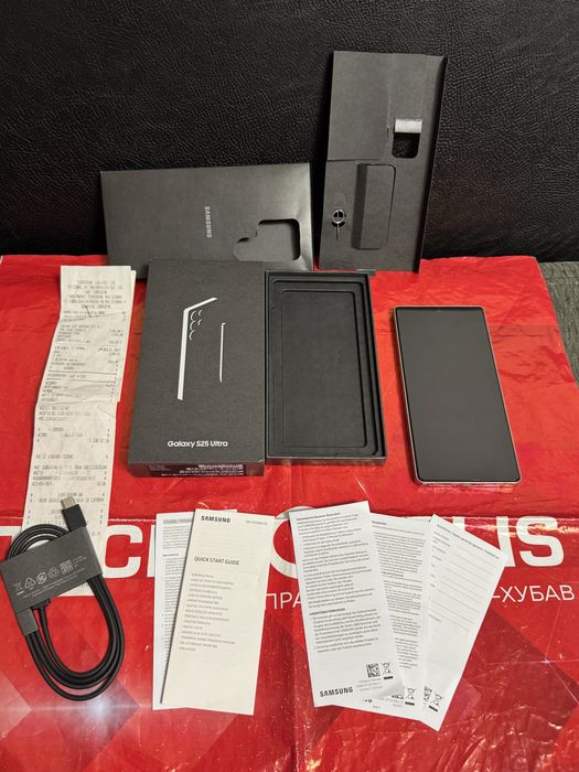 ***КАТО НОВ 256GB Samsung S25 Ultra Technopolis Гаранция 2027 Black