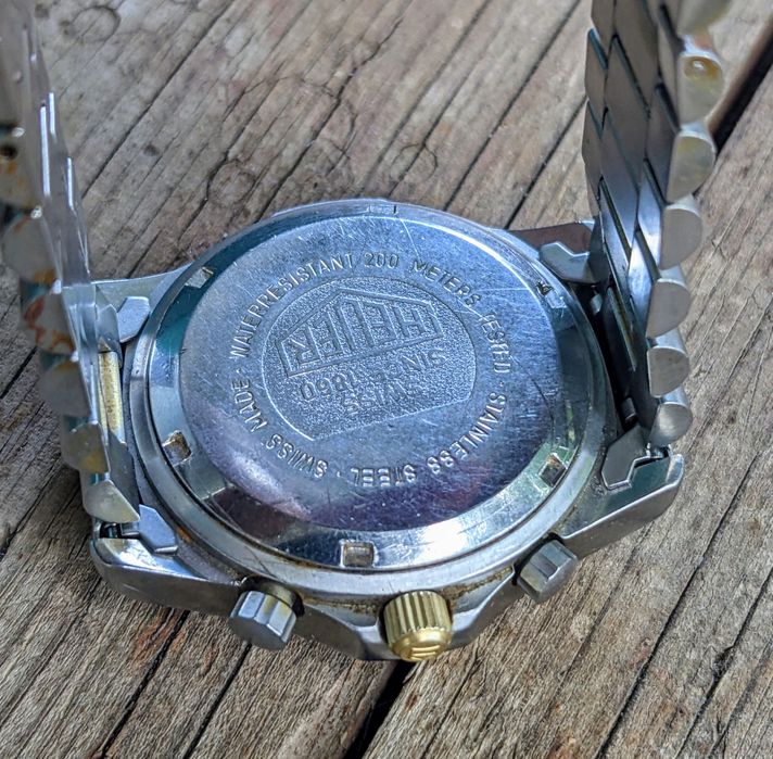 Vintage Heuer 2000 quartz chronograph