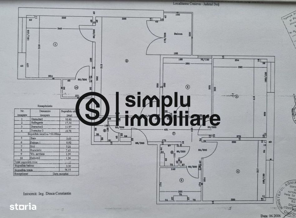 Apartament 4 camere-Calea Bucuresti.