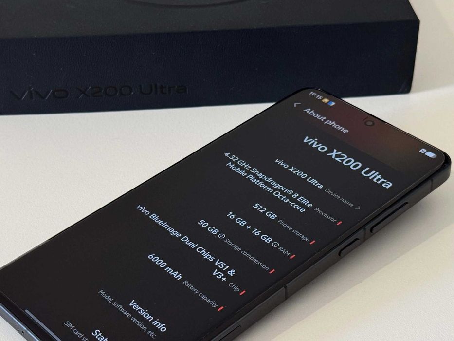Бартер! НОВ! Vivo X200 Ultra 512/16GB Snapdragon 8 Elite / 6000mAh / Black