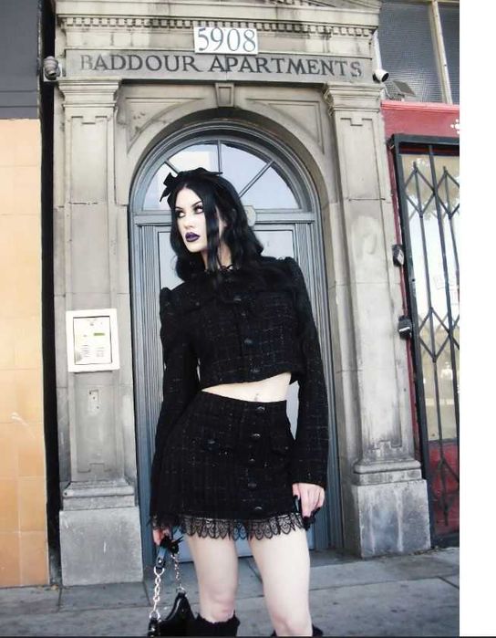 Vand fusta Widow office alternative Killstar Dollskill XS S