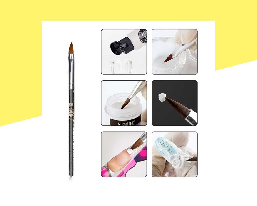 Четка за работа с акрил/акрилна пудра ROSALIND