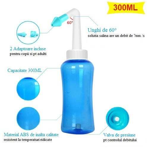 IRIGATOR NAZAL WaterPulse recipient dispozitiv CURATARE SINUSURI