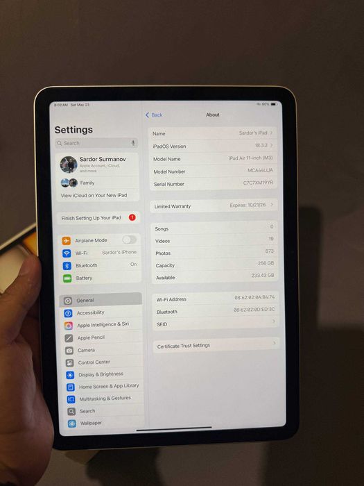 iPad Air 11" M3 | 256GB  korobda dokument