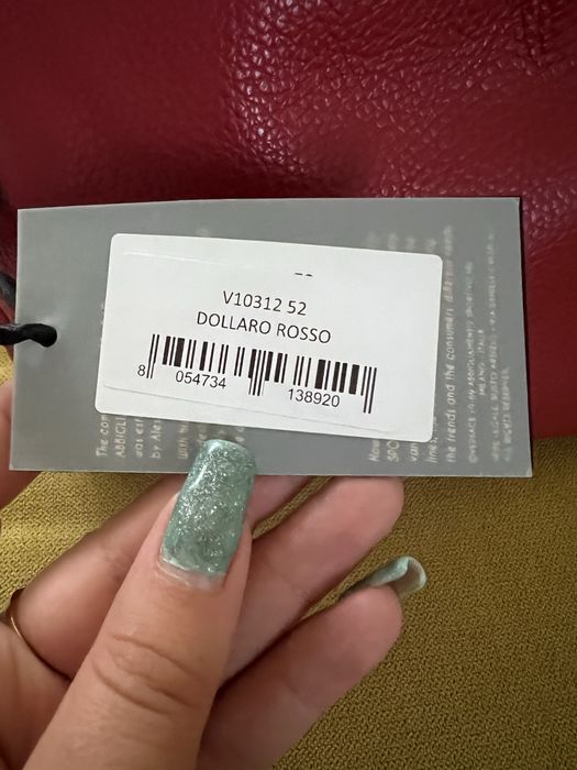 Geantă nouă Versace 19V69 Dollaro Rosso– originală, cu etichetă