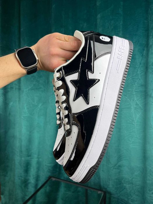 Adidasi bapesta alb-negru marimea 44