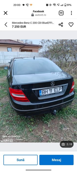 Mercedes-Benz C 200 CDI BlueEfficiency 

Echipare AvantGarde, din 2012,