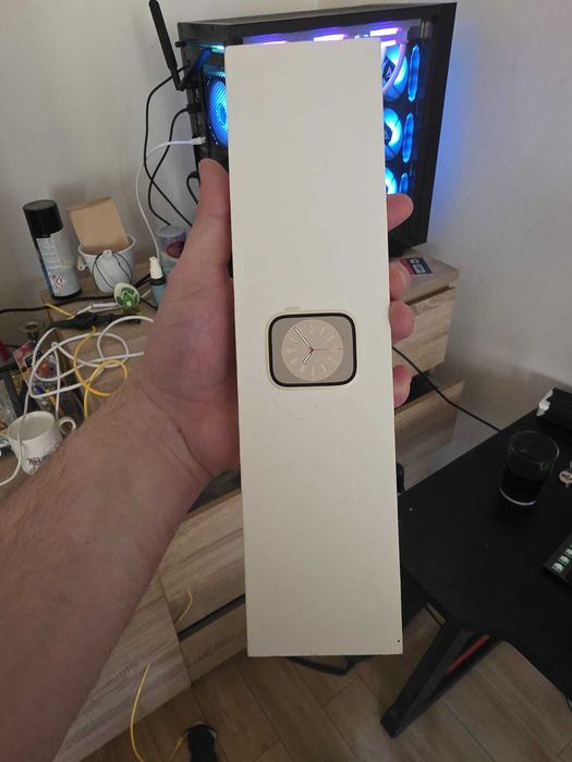 SIGILAT APPLE Watch Series 8, GPS, GSM, 41mm Starlight Aluminium Case, Starlight Sport Band