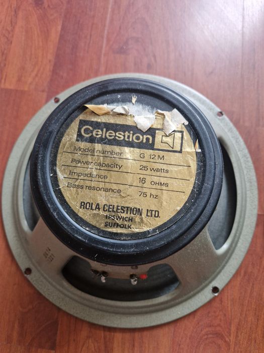 2 x Celestion G12M Blackback (1977, UK)