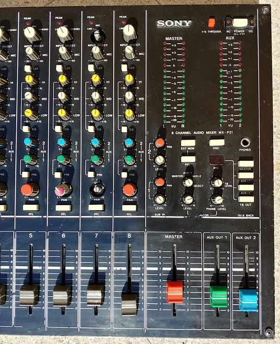 SONY MX-P21 8 canale MIXER vintage
