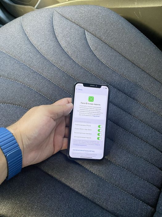 Iphone xs ayfon xs 64gb qora sotiladi tel ideal aybi yo face ishlidi