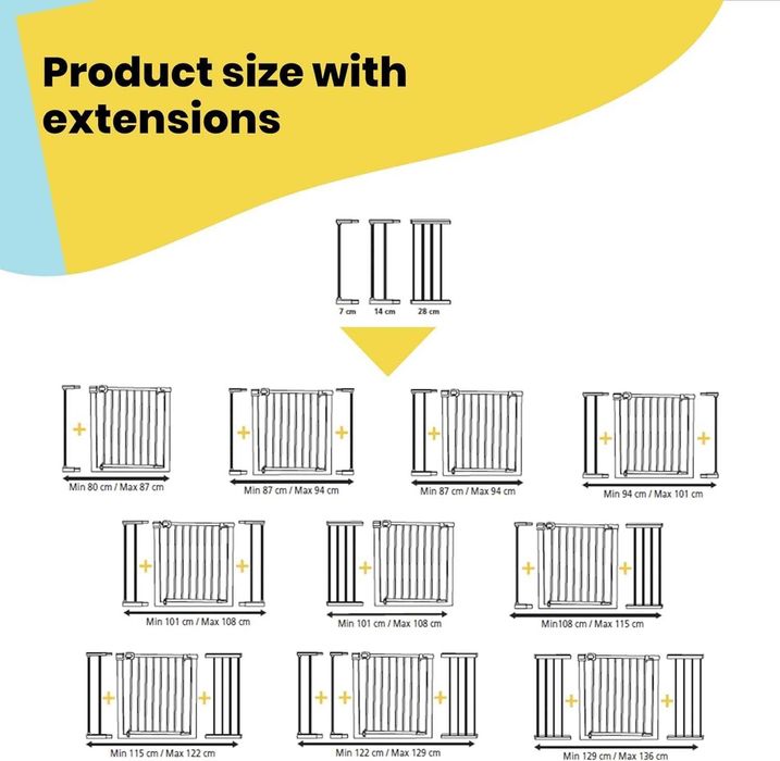 Poarta de siguranta Safety 1st Secure Tech Simply Close ,82-87 cm,alb