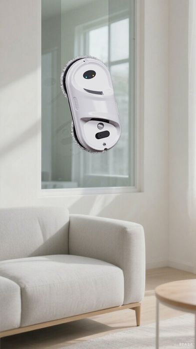 Робот-мойщик окон , функция распыления, 18 салфеток, страховочный трос