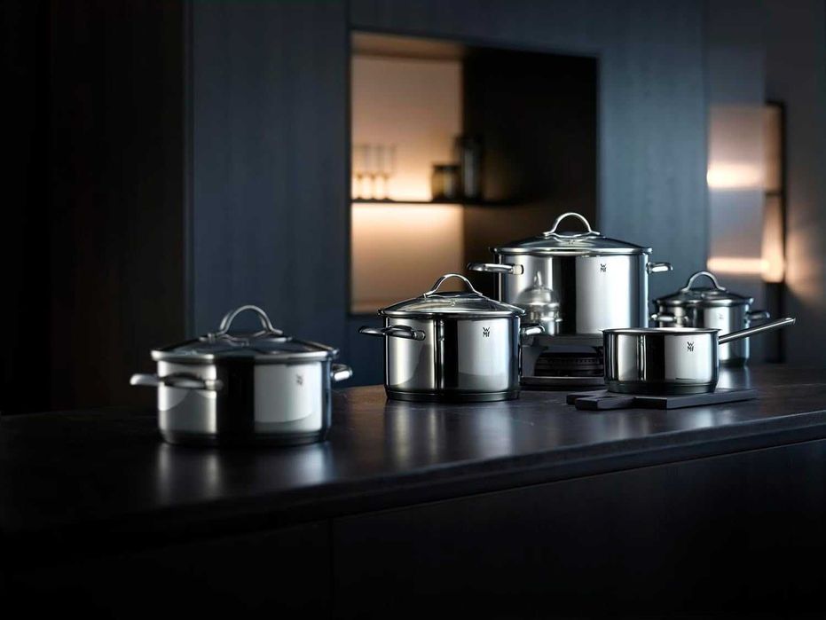 Нов Комплект Тенджери WMF Provence Plus, Cromargan Неръждаема Стомана 18/10, 07.2155.6380, 2 години Гаранция