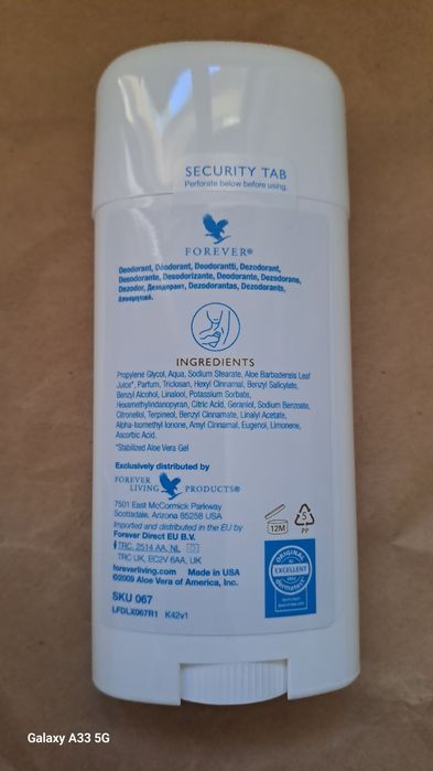 Deodorant Aloe Vera.