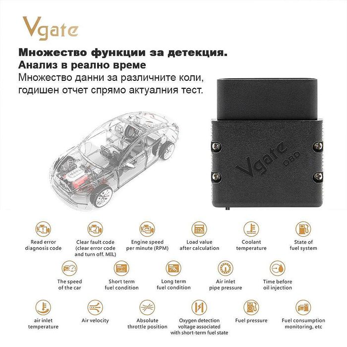 Автодиагностичен скенер vgate mc - wifi