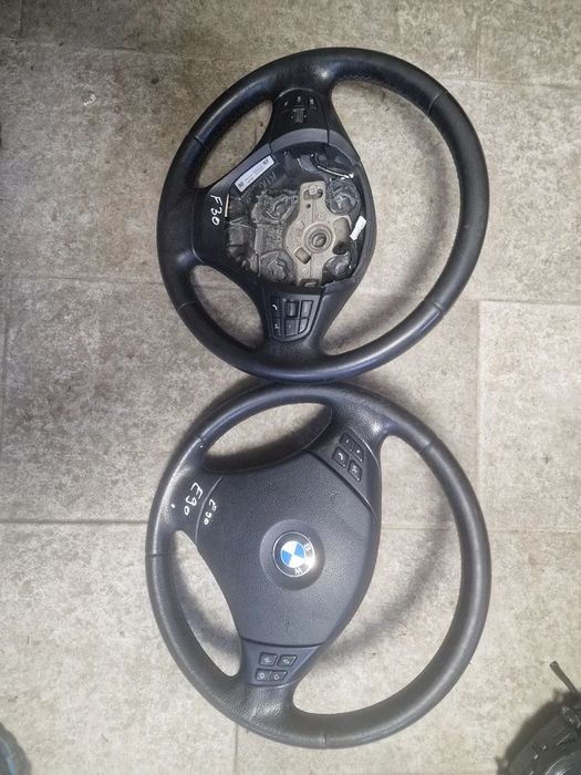 Volan piele cu comenzi,ansamblu manete semnalizarea Bmw seria 3 F30,E9