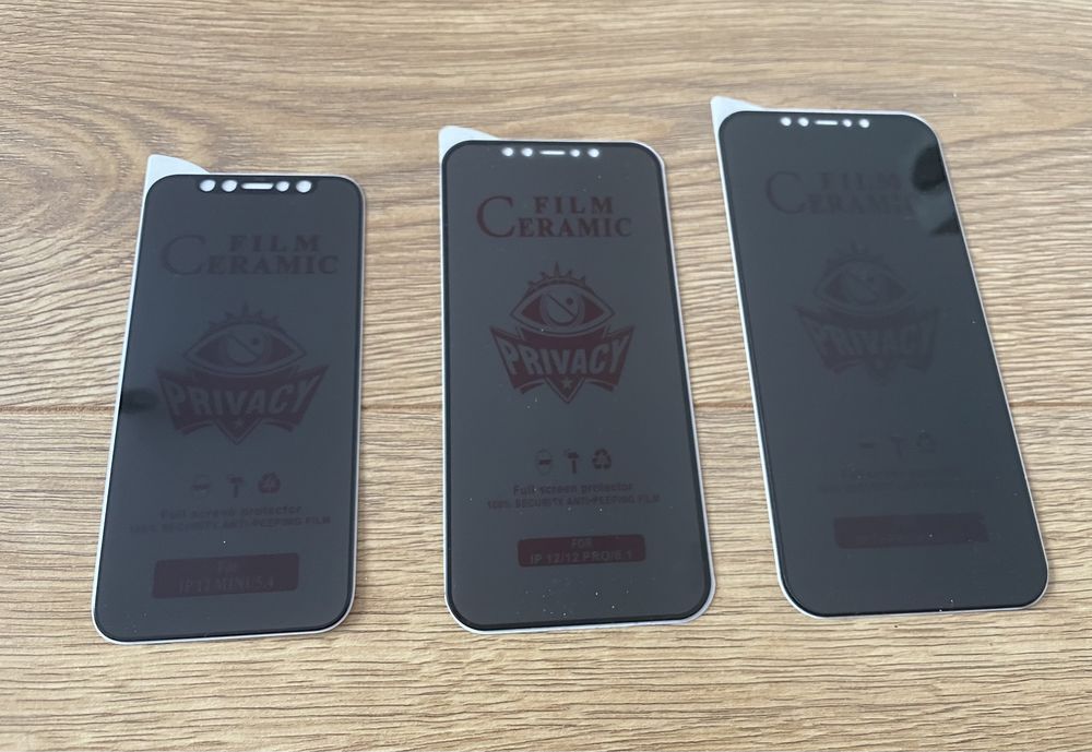 Vand folie sticla ceramica Privacy iphone x,xs max,xr,11 pro max,12,13