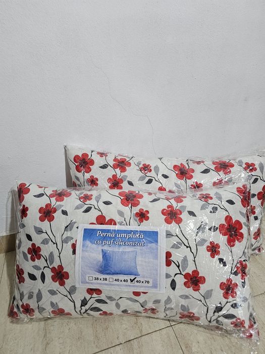 Set 2 perne 40x70 cm – Noi cu etichetă | Moi, pufoase | Livrare OLX