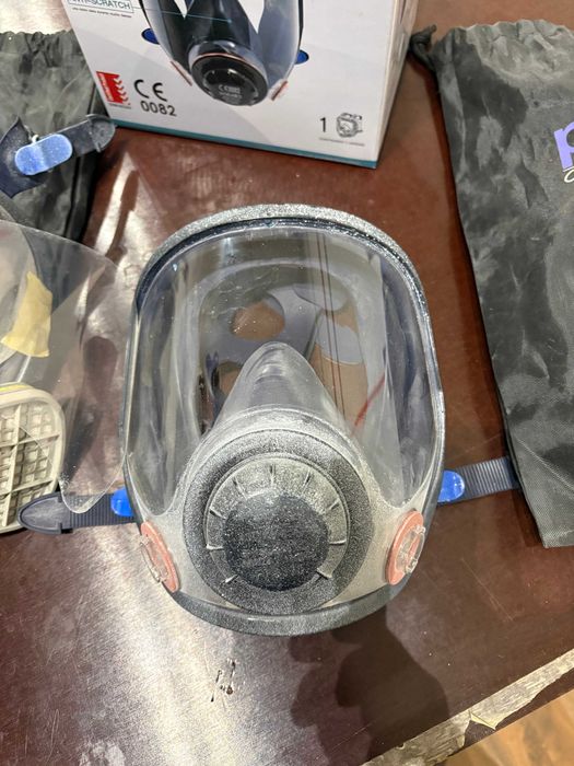 Бояджийска маска панорамна PolyGARD - за филтри 3M - 2 бр