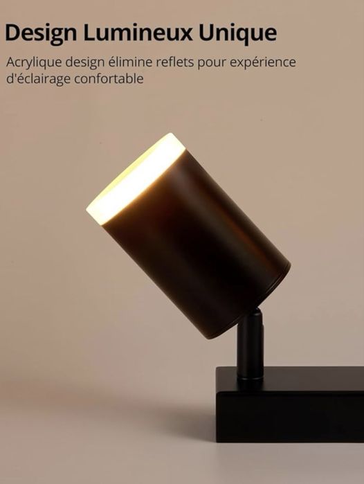 Plafonieră LED wowatt, 3 spoturi reglabile