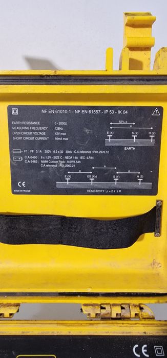 Chauvin arnoux C.A 6460  tester împământare si rezistenta