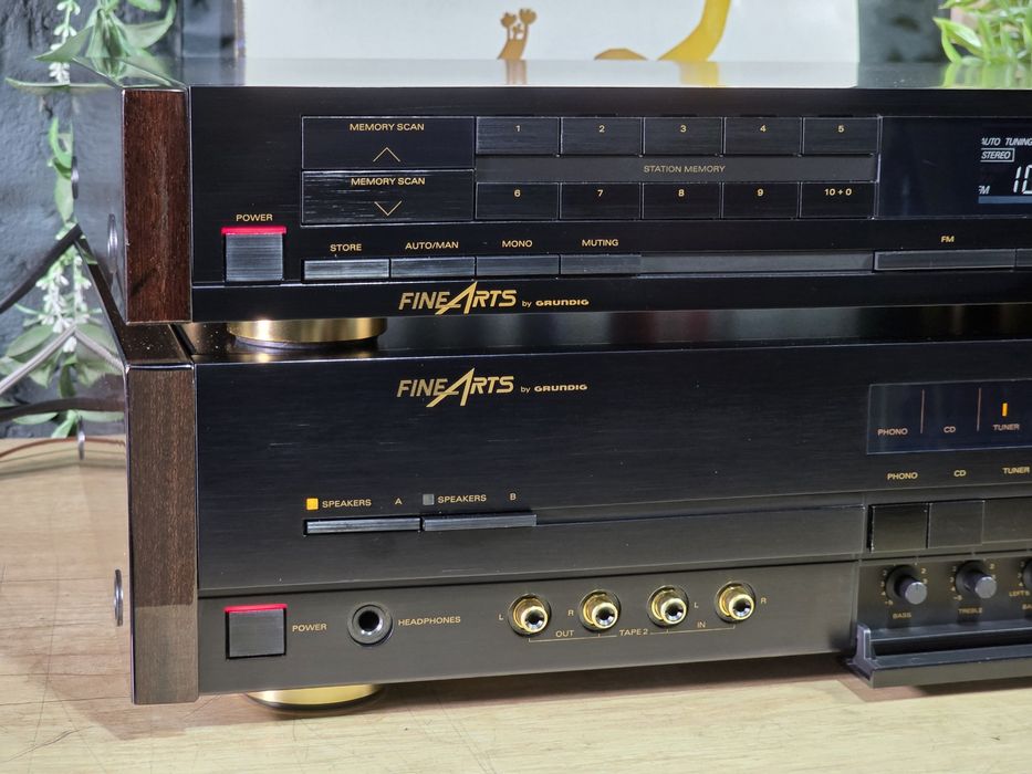 Sistem audio FINEARTS, amplificator A-903, radio tuner T-903, hi-end , varf de serie,hifi stereo, impecabile
