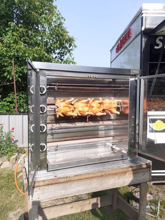 Rotisor pui de 20 de bucăți pe gaz