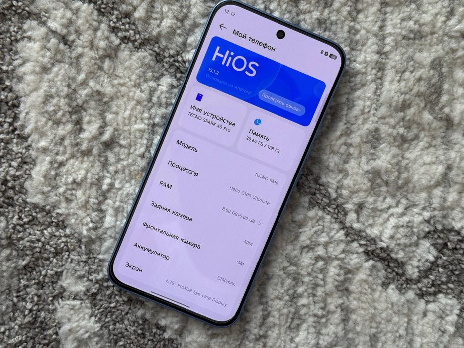 Tecno Spark 40 Pro 16/128 aybi yoq, kor.dok new