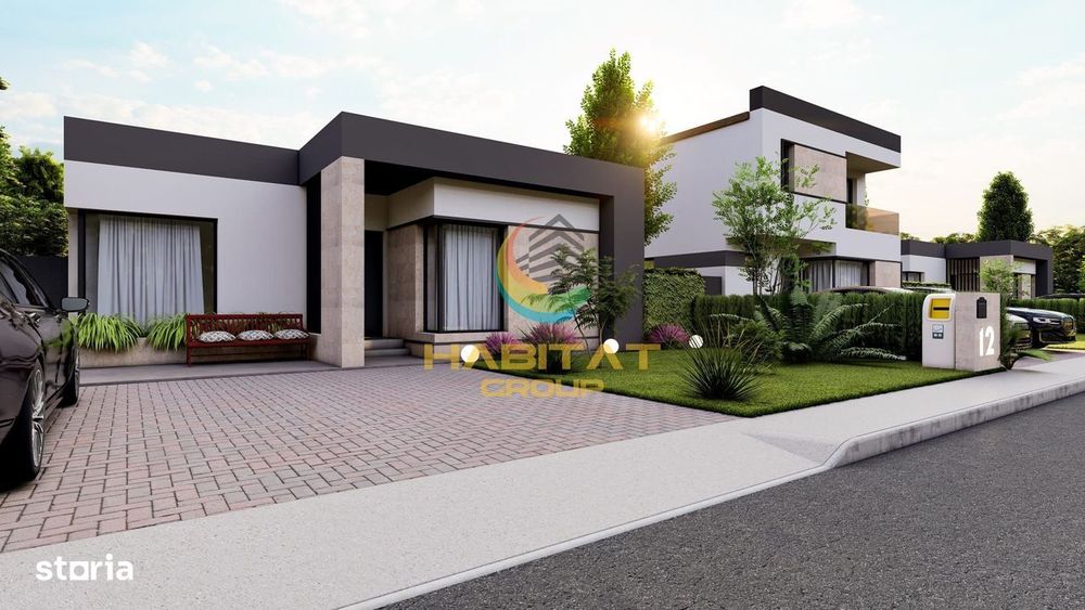 Casă parter 4 camere | 90 mp | Teren 409 mp | STB în complex