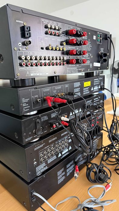 Sistem audio vintage Grundig Fine Arts + Onkyo + ELAC – stare excelentă, adus din Germania