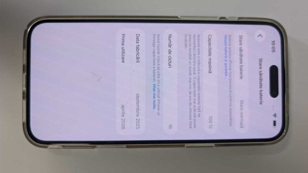 (Ag33) Apple Iphone 16 Plus 16 cicluri - Garantie 2 ani