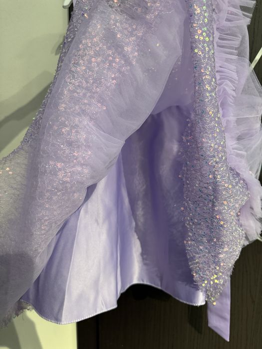 Бебешка официална рокля с пайети  - 2-3г. /100 см.