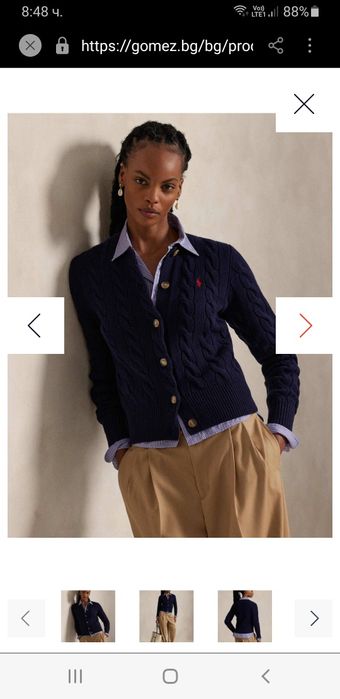 POLO Ralph Lauren Cable Wool / Knit  XXS  ОРИГИНАЛ Дамска Жилетка