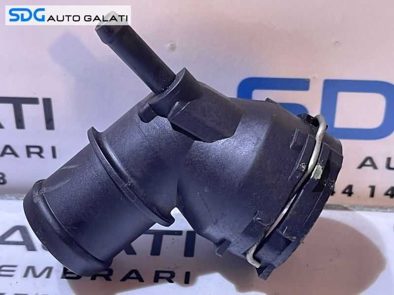 Cot Racord Cuplare Furtun Conducta Radiator Apa VW Golf 6 2.0 TDI CBAA CBAB CBDA CBDB CBDC CBBB CJAA 2009 - 2011 Cod 3C0122291D [D0862]