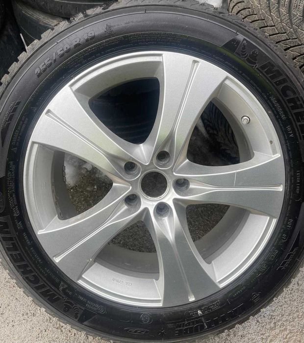 Jante aliaj 5x120 R19 Bmw X5 X3 cu anvelope de iarna 255 50 R19