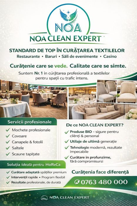 Noa Clean Expert - Servicii curatatorie la domiciliu Rm Sarat , Buzau.