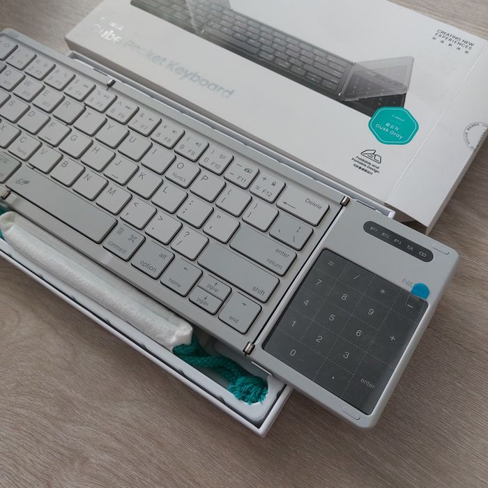 Преносима сгъваема Bluetooth клавиатура Nillkin Cube Pocket с тъчпад и Numpad, за таблет, телефон и лаптоп