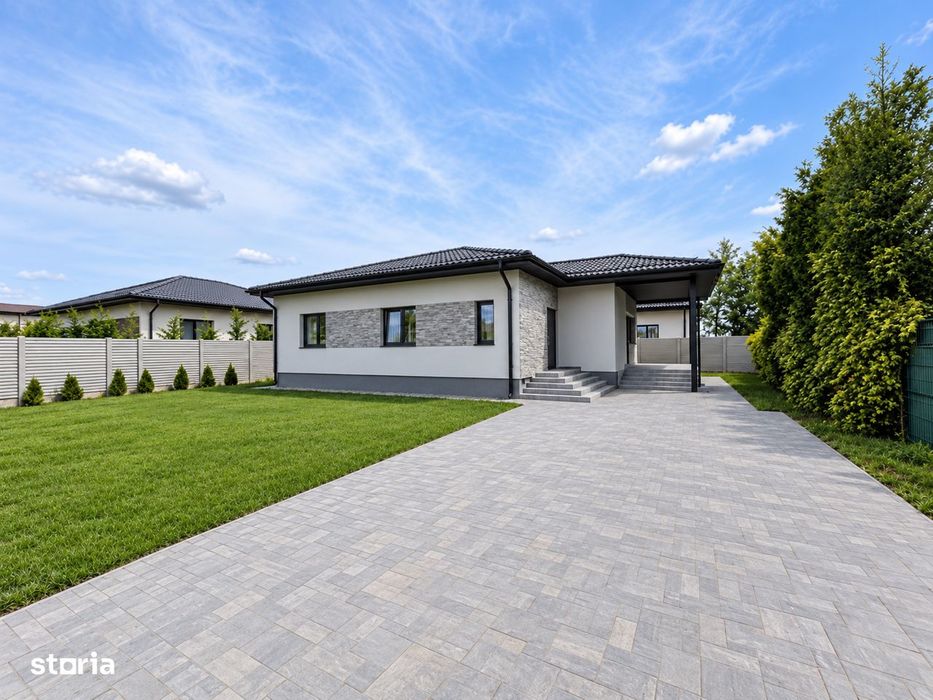 Imobiliare Domnesti Casa parter de vazare cu panouri fotovolt