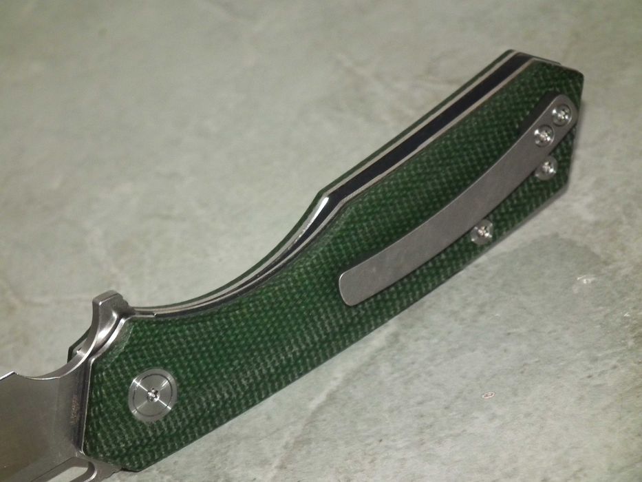 Miguron Keryx briceag tactic, nou, cutie, otel 14C28N, míner micarta, rulmenti ceramici