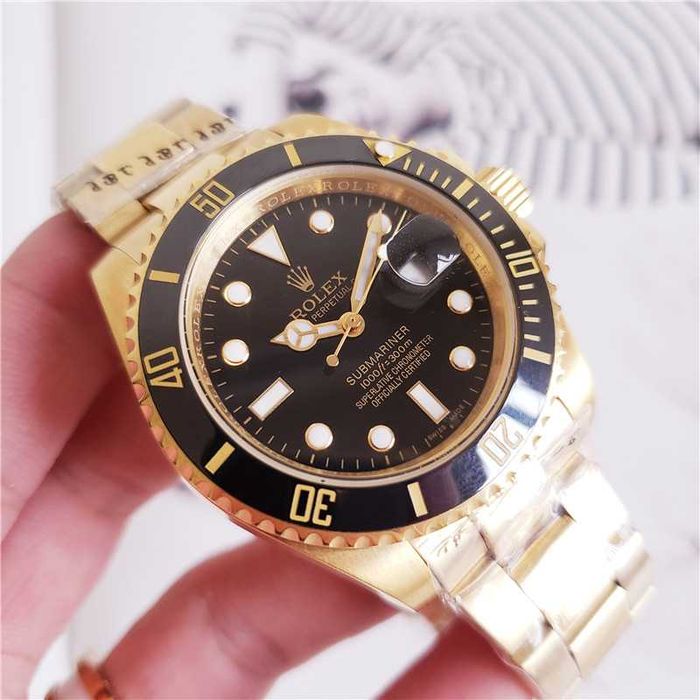Ceas TIP R.O.L.E.X SUBMARINER GOLD&BLACK Automatic !! Lux Elegant 2026 !!!