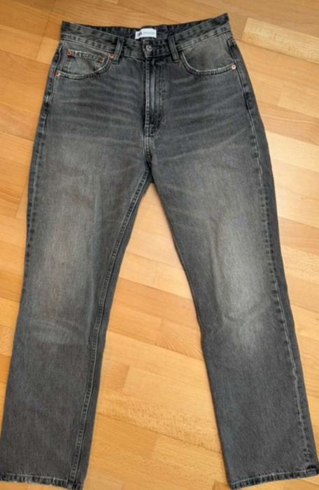 Blugi  Zara largi /Gri