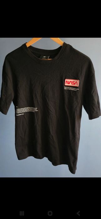 Tricou Negru Bărbați Nasa