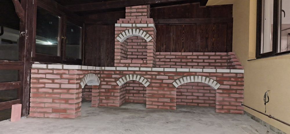 Construcții grătar rustic de grădină