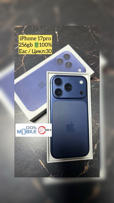 Apple iPhone 17pro Айфон 17про 256гб 100% АКБ