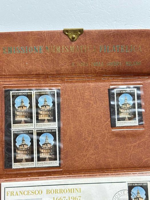SET - MONEDA AUR 22K + MONEDA ARGINT 900 - 1967 - Italia - 18g. !