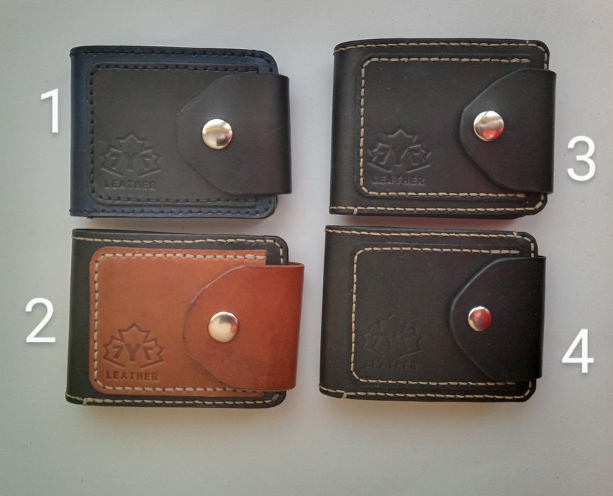 Портфейли от естествена телешка кожа