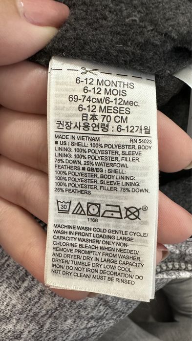 Combinezon GAP puf si pene 6-12 luni