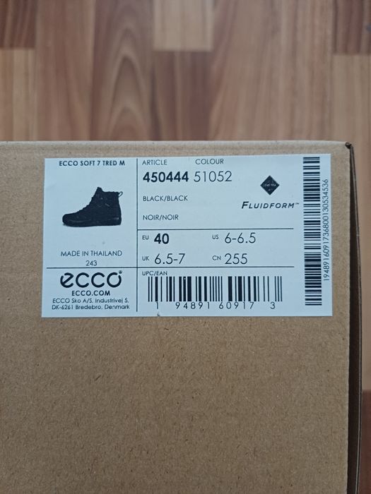 Полуботинки мужские ecco размер 40